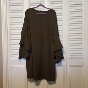 Eloqui ruffle sleeve Dress